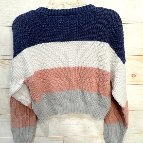 Hollister colorblock chunky cropped knit sweater - Picture 6 of 7